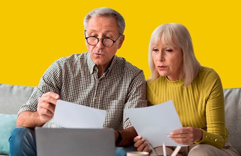 Woman in front of laptop