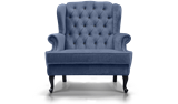 Blue armchair cut out