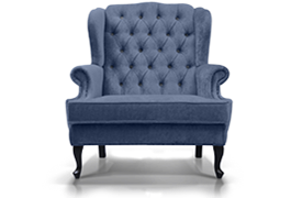A grey armchair