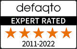 Defaqto 5 star rating 2011-2022 home insurance logo