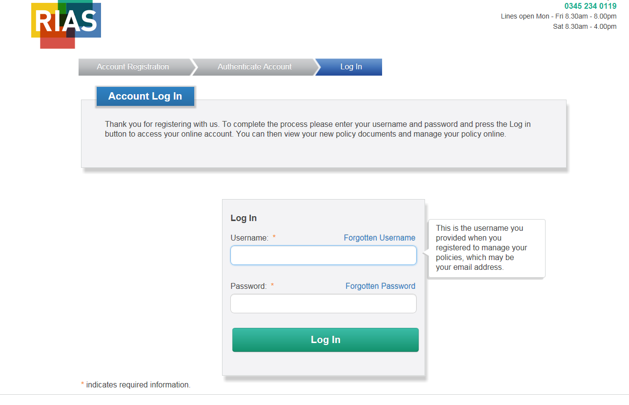 How to register step 2 Step 2