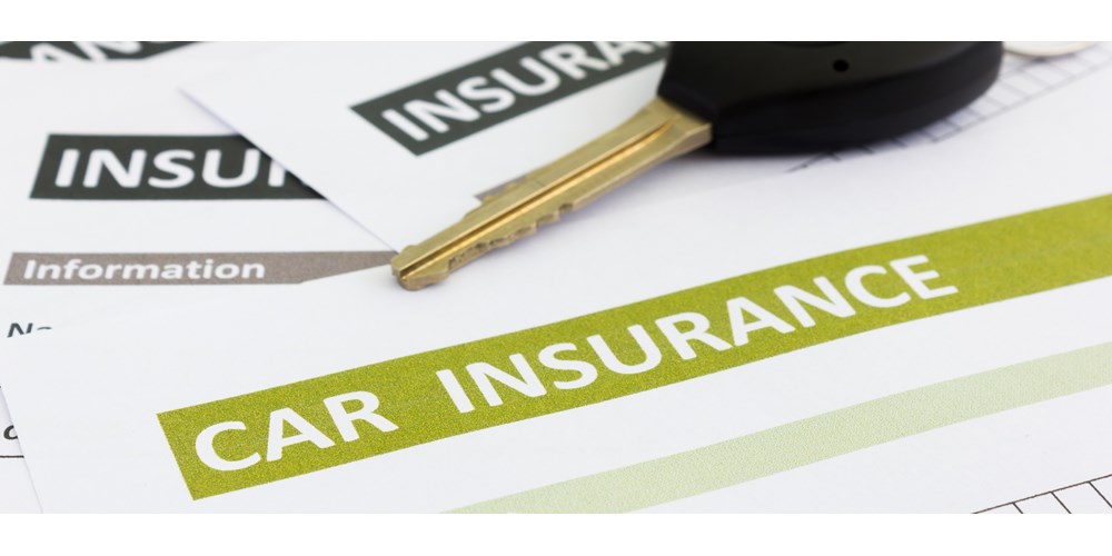 Car insurance forms and car key