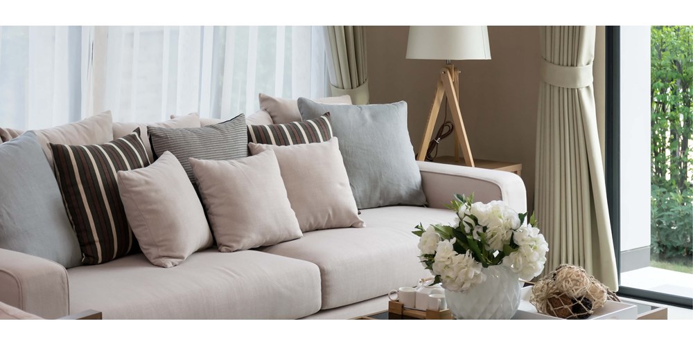 A cream coloured living room