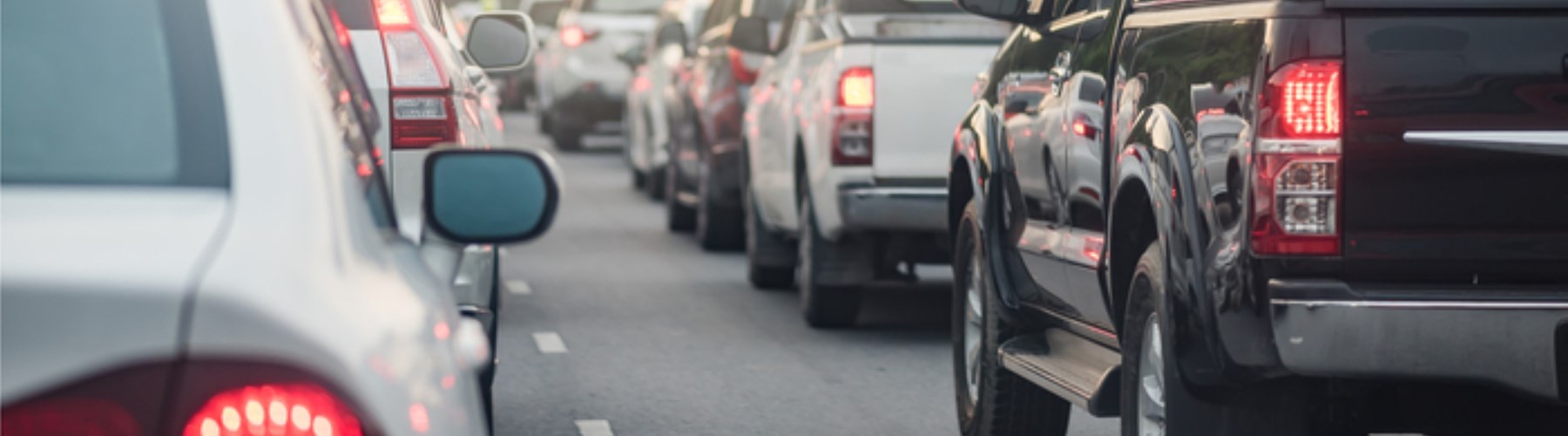 busy traffic on road