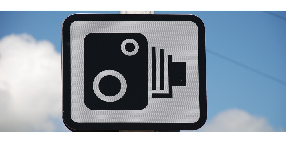 Speed camera traffic sign