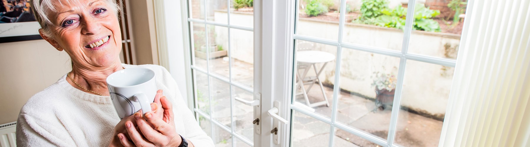Rias customer Jilly Howard and her patio doors