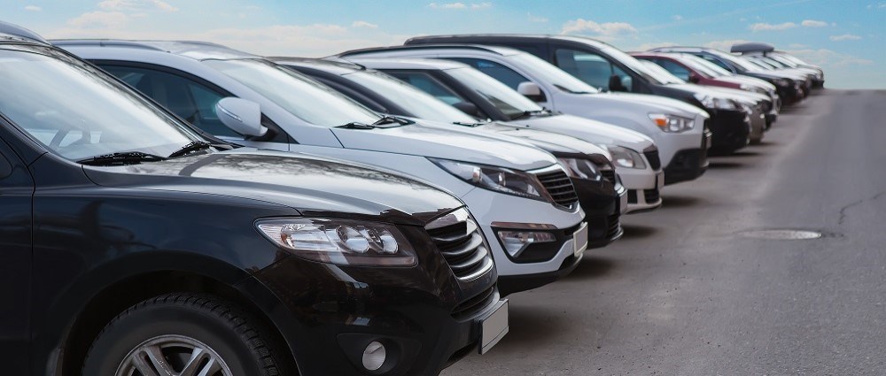 cars in a line
