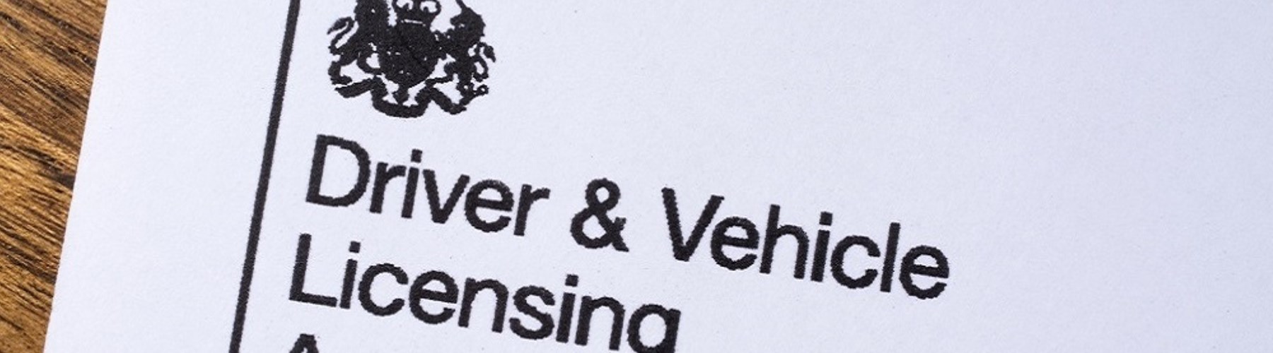 The header of a letter from the DVLA