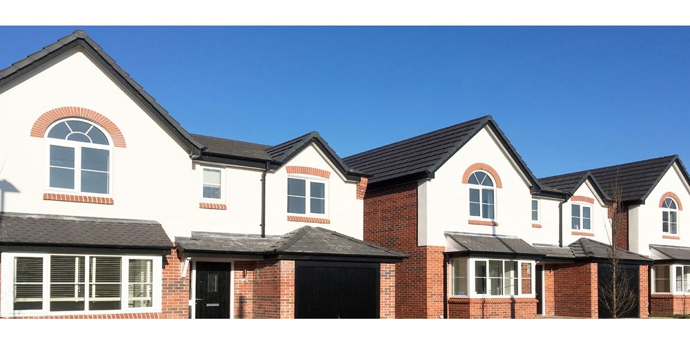New block of houses