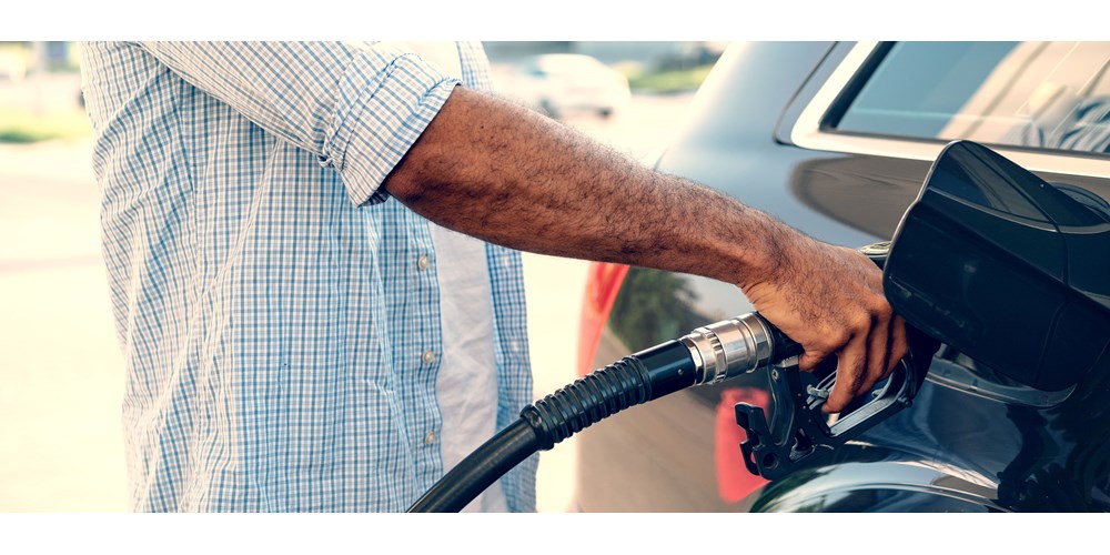 filling up the car with fuel