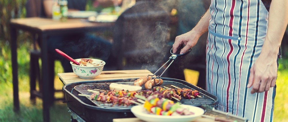 Man cooking a barbeque