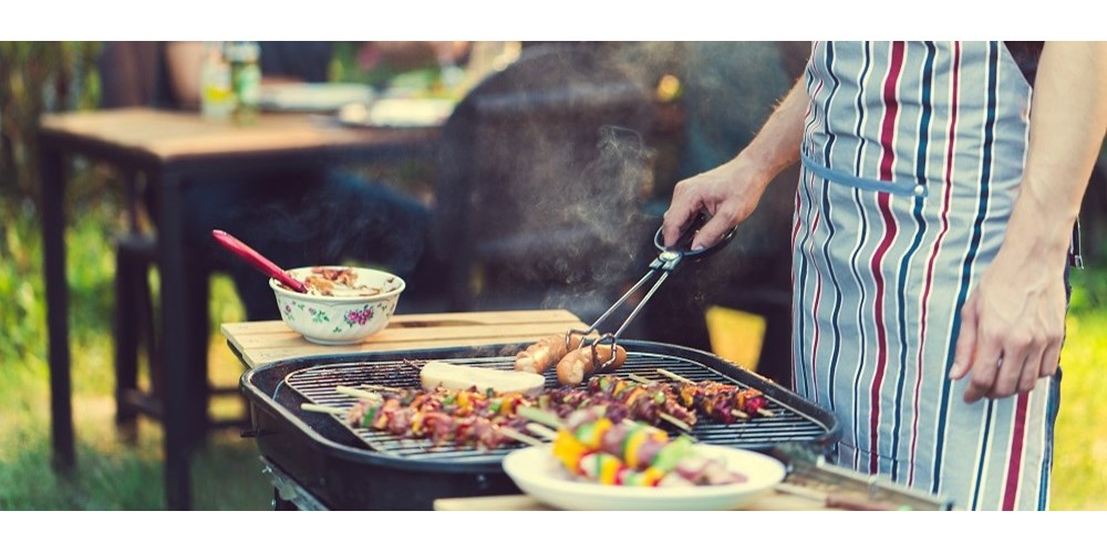 Man cooking a barbeque