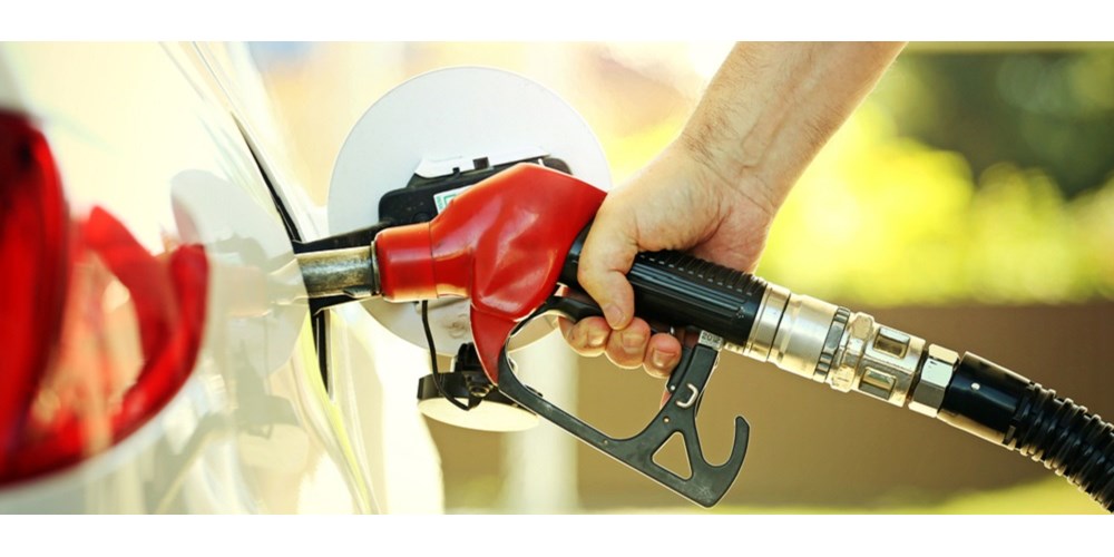 Car being filled with petrol