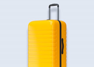 image of a yellow suitcase